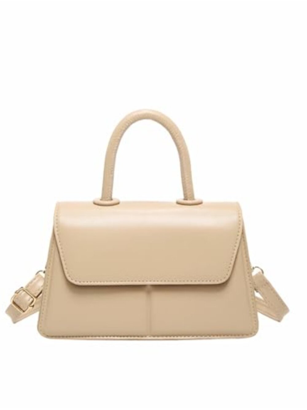 Faux Leather Mini Crossbody Satchel Top Handle Purse with Magnetic Closure